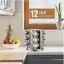 Especiero Cocina Giratorio 12 Condimentos Acero Inoxidable