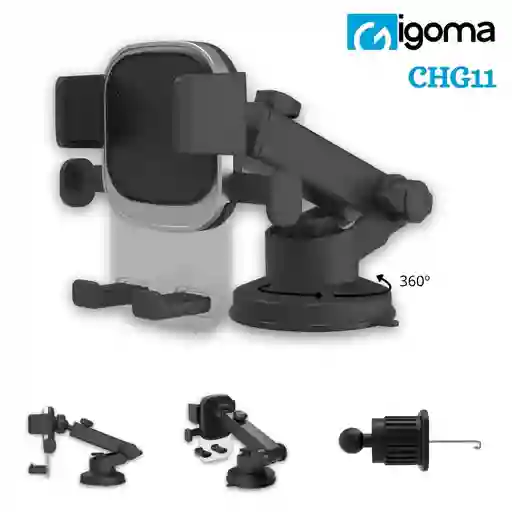 Soporte Holder Para Celular Para Autos Igoma 2 En 1 Chg11