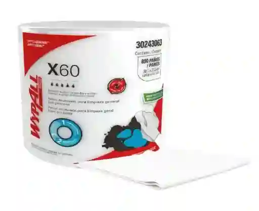Wypall X60 Por 890 Paños