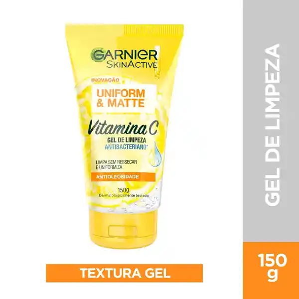Gel Limpiador Facial Garnier Tono Uniforme Vitamina C 150ml