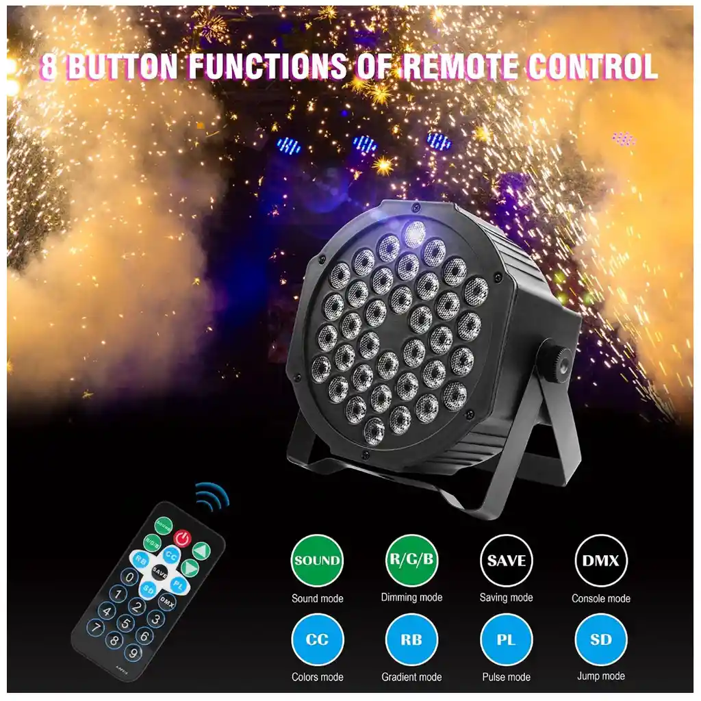 Proyector De Luz Dj 36 Leds