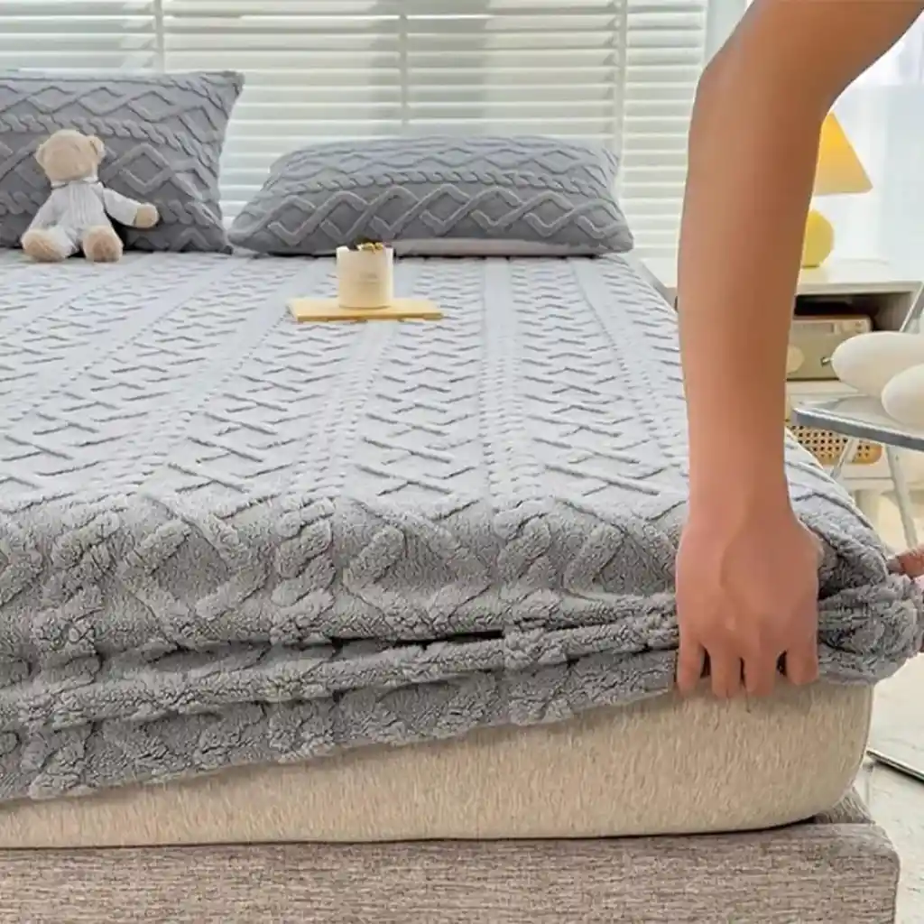Cobertor De Colchón Funda Protectora Cama Sencilla