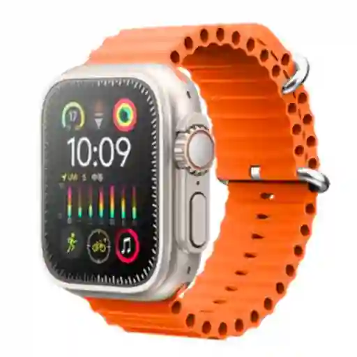 Reloj Inteligente Con Doble Manilla - Color Naranja