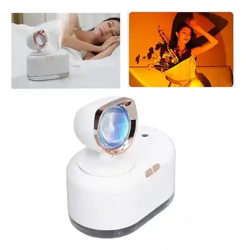 Humidificador Con Lámpara Sunset – Aromaterapia Y Luz Ambiente En Uno