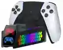 Base Carga Doble Para Control Ps5 Carga Rapida Luz Rgb