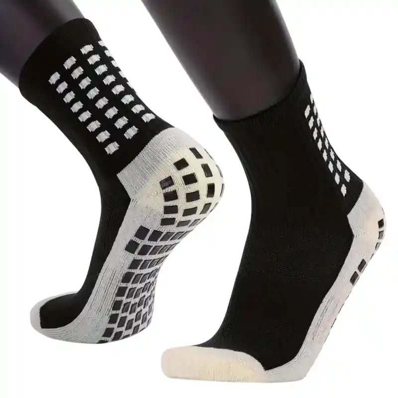 4 Partes De Medias Antideslizantes Negras 36-44