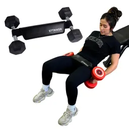Cinturón Hipsthrust Empuje Cadera Correa Glúteos Mancuernas Negro