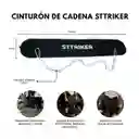 Cinturón Lastre Cadena Dominadas Fondos Pesas Gym Discos Talla Única Negro Cadena Broche Acero