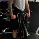 Cinturón Lastre Cadena Dominadas Fondos Pesas Gym Discos Talla Única Negro Cadena Broche Acero