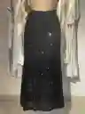 Falda Midi Larga De Lentejuels