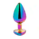 Plug Anal Holográfico Gema Cristal Talla M