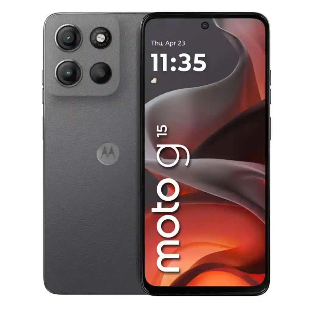 Celular Motorola G15 4 Ram 256 Gb 4g Gris + Audifonos Motobuds