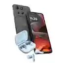Celular Motorola G15 4 Ram 256 Gb 4g Gris + Audifonos Motobuds