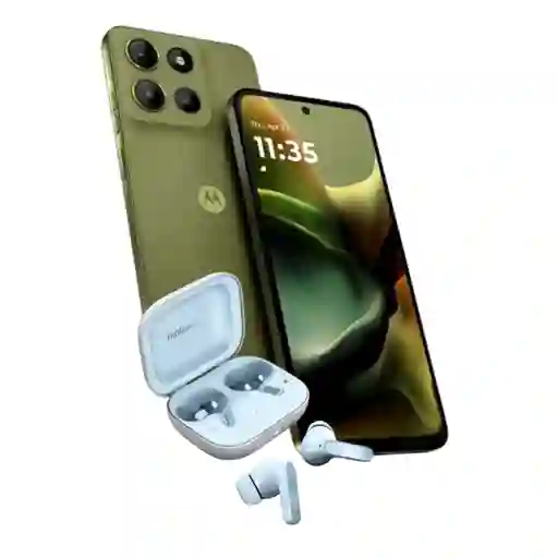 Celular Motorola G15 4 Ram 256 Gb 4g Verde + Audifonos Motobuds