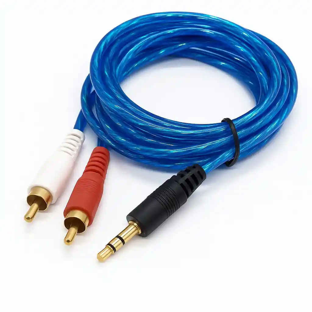 Cable Desoxigenado 3.5mm A Rca Estéreo 1.5 m – Sonido Profesional