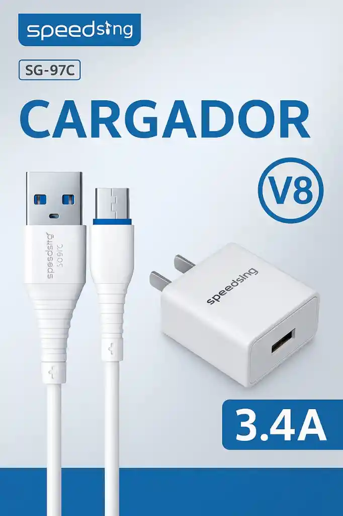 Cargador Speed Song Sg-97c Carga Rápida 3.4 V8