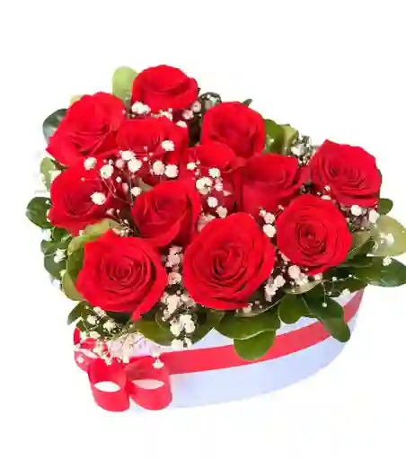 Caja Rosas Corazón