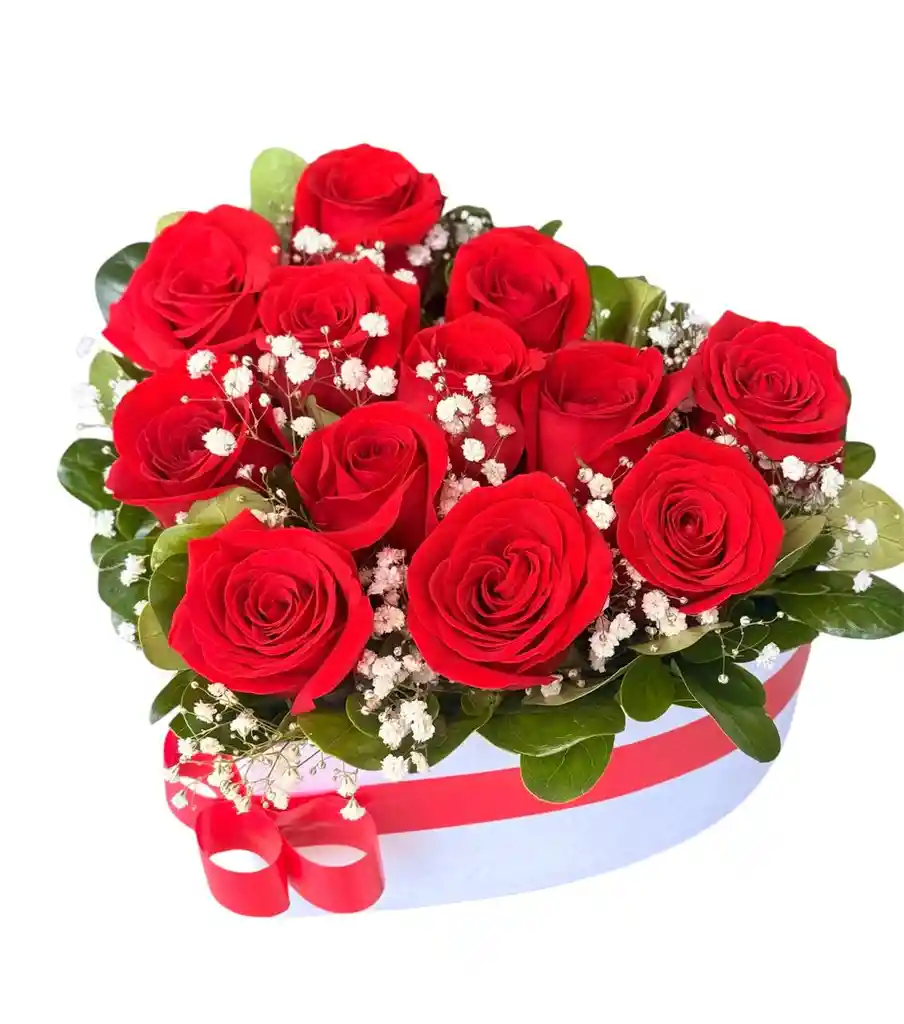Caja Rosas Corazón