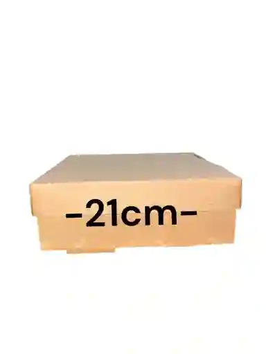Caja Troquelada 21x21x7cm Plegable Tapa Base