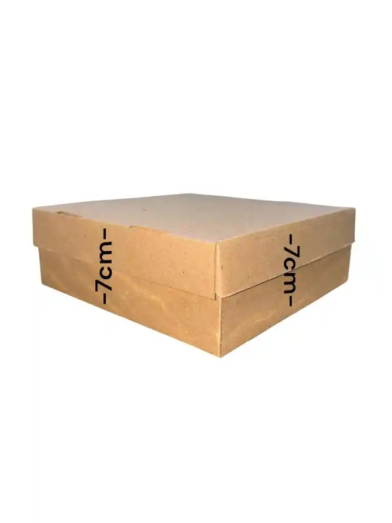 Caja Troquelada 21x21x7cm Plegable Tapa Base