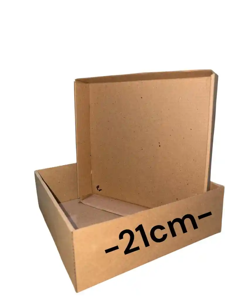 Caja Troquelada 21x21x7cm Plegable Tapa Base