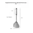 Espátula Pala De Cocina Plano Wok Sartén Plancha Acero Inox
