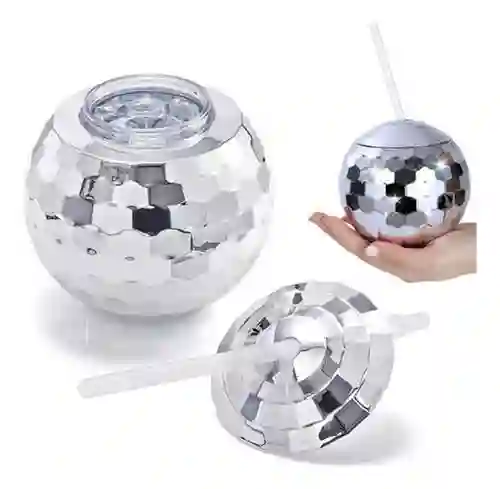 Vaso Pitillo Bola Disco
