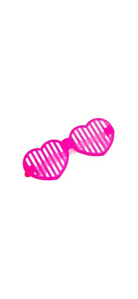 Gafas En Forma De Corazon Fuscia