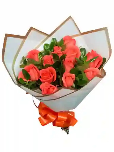 Bouquet Rosas Salmón