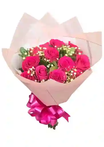 Bouquet Rosas Fucsia