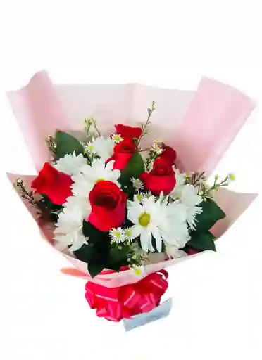 Bouquet Rosas Margaritas