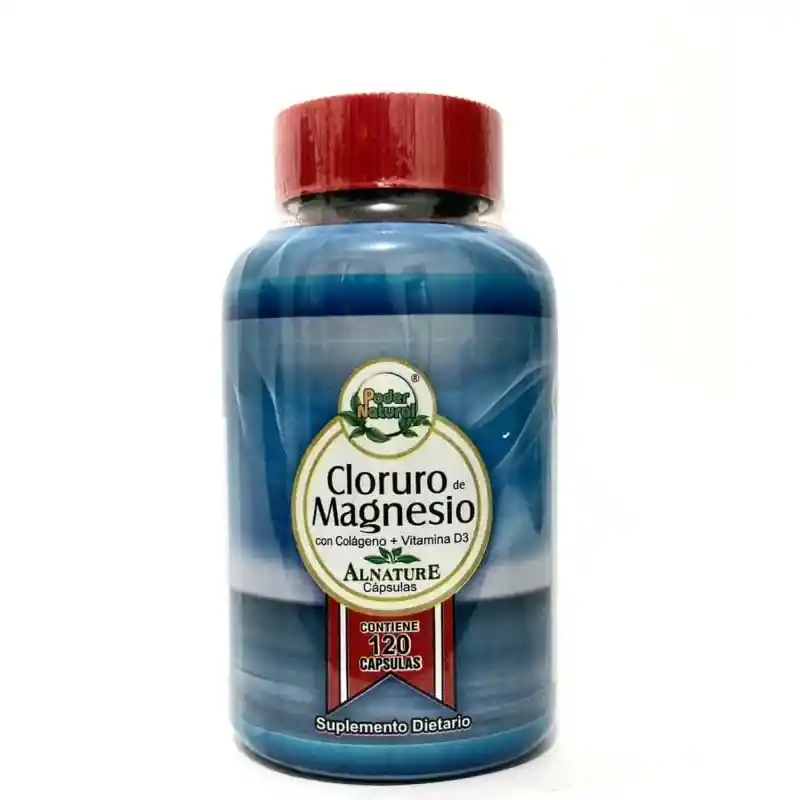 Cloruro De Magnesio Con Colageno+ Vitamina D3 X 120 Capsulas