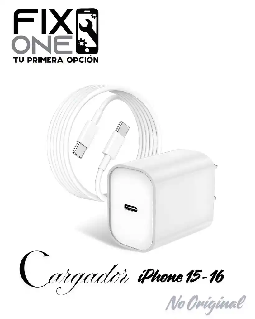 Cargador De Iphone 15 / 15 Pro/ 15 Pro Max / 16 / 16 Pro