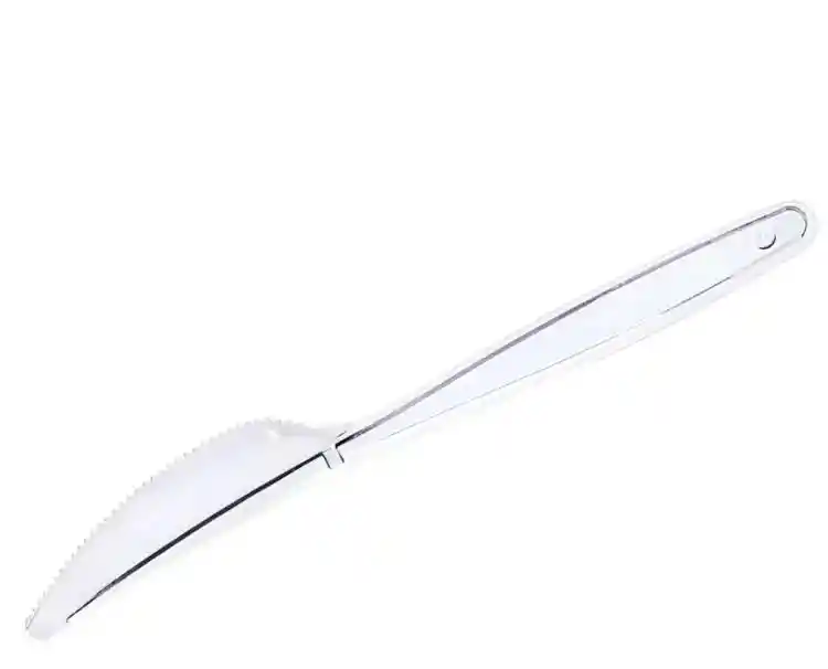 Cuchillo Transparente Plástico Desechable, Cubierto Desechable