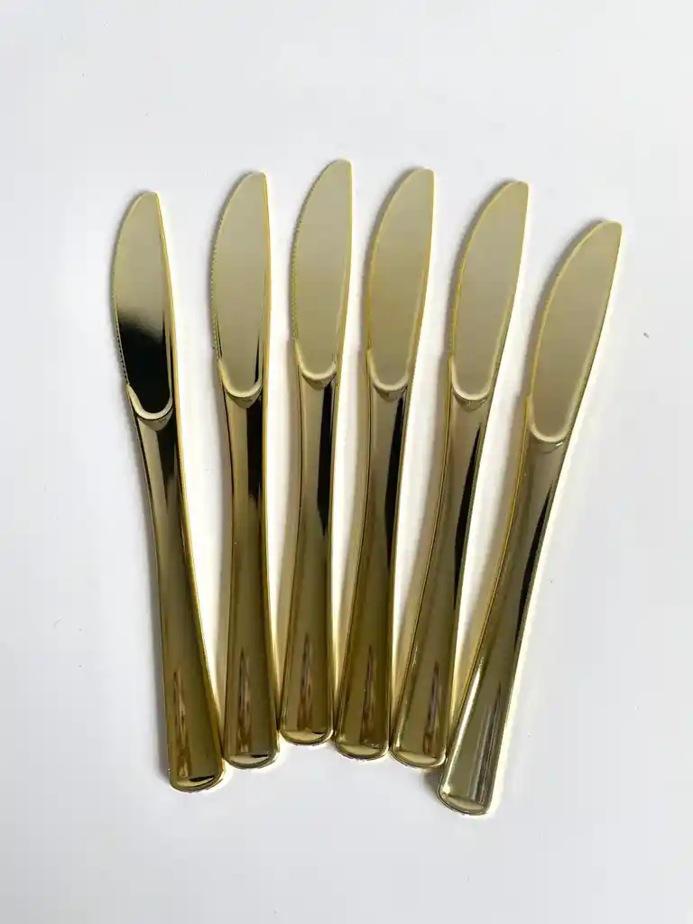Set Cubiertos Dorados X18 Unds, Cubiertos De Lujo