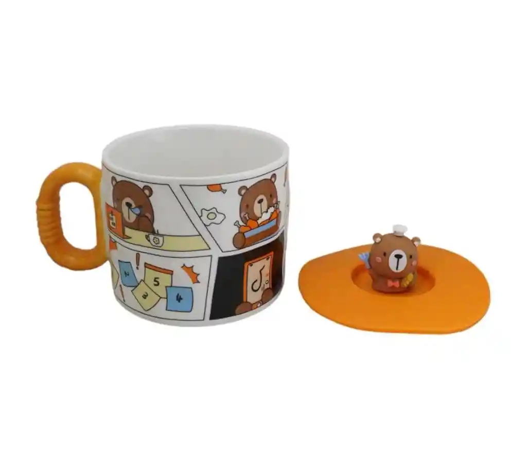Mug De Osito Con Tapa De Silicona