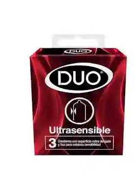 Condones Duo Ultrasensible 3 Unidades