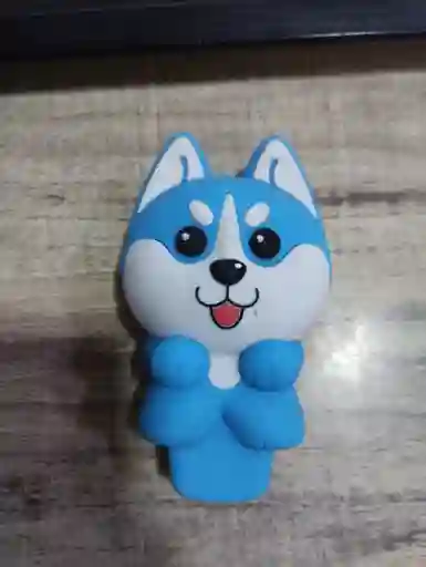 Pipa Siliconada Perrito Azul