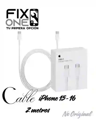Cable De 2 Metros De Iphone 15 - 16