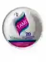 Platos Plásticos 23 Cms Tami X20 Unds, Platos Desechables