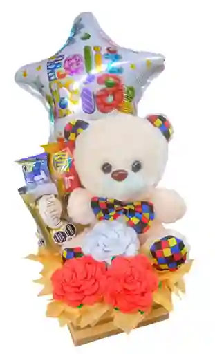 Detalles Sorpresa Para Mujer Oso Peluche Y Rosa Eterna Ancheta