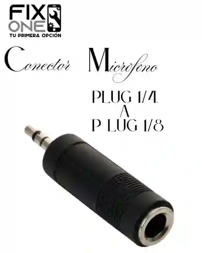 Convertidor De Plug 1/4" A 1/8" Stereo