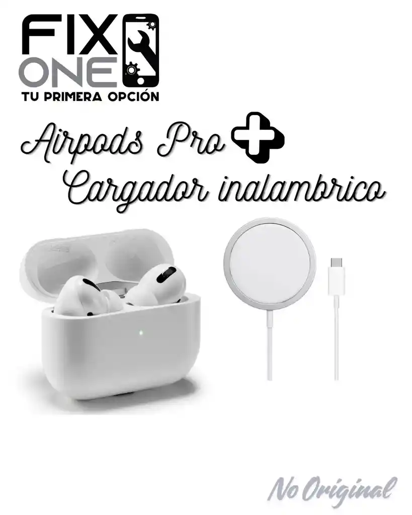 Airpods Pro + Cargador Inalambrico Tipo Original