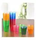 Copa 2 Onzas Desechable Cristal Colores