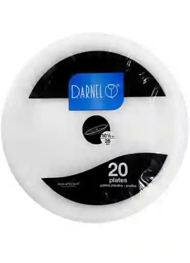 Plato 26cms Icopor Pando Desechable