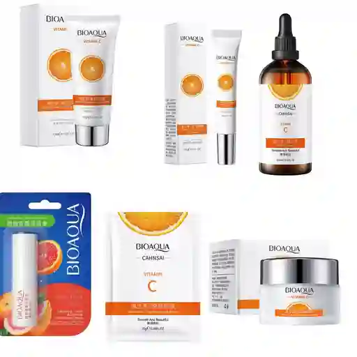 Kit Facial Vitamina C Bioaqua X6