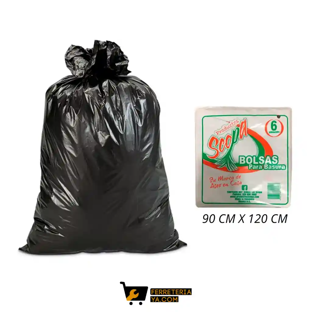 Bolsa De Basura Jumbo Gruesa 90 X 120 Cm