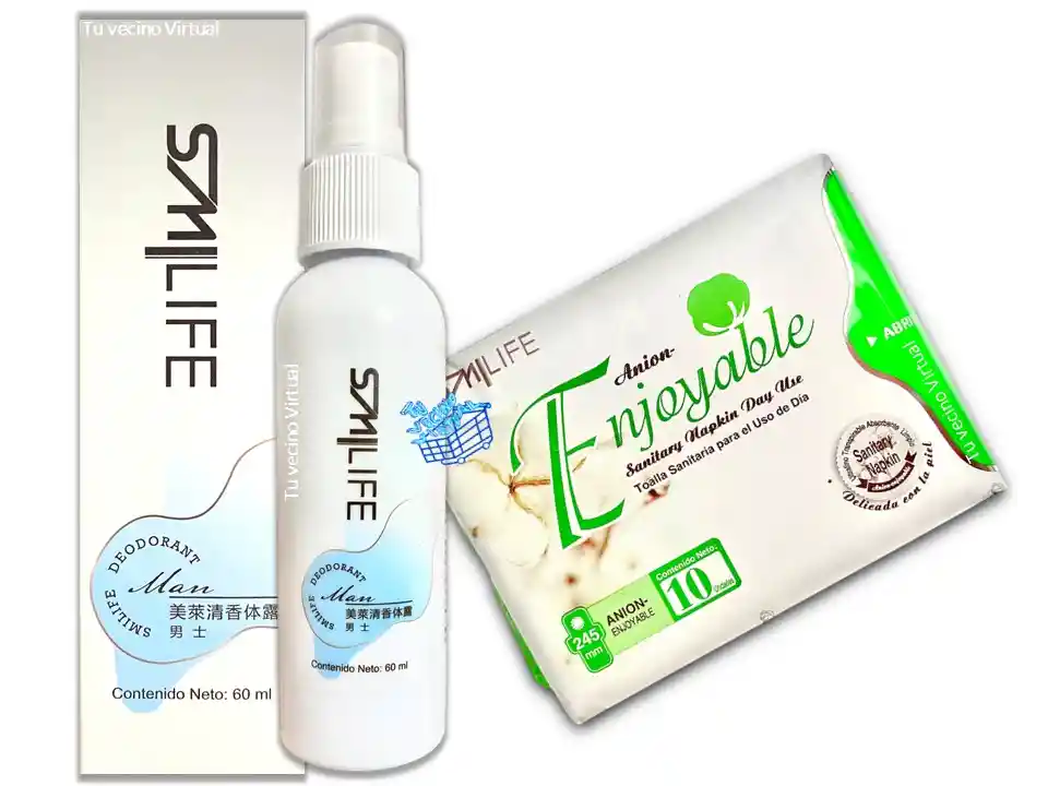 Desodorante Natural Para Hombre Y Toallas Higienicas X10 Hgw