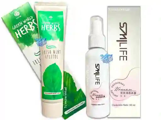 Desodorante Mujer Natural Hgw + Crema Dental Hgw