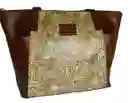 Bolso Motivos Orientales Cuero Natural